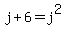 j%2B6=j%5E2
