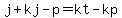 j%2Bkj-p=kt-kp