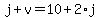 j%2Bv=10%2B2%2Aj