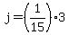j=%281%2F15%29%2A3