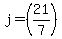j=%2821%2F7%29