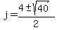 j=%284%2B-+sqrt%2840%29%29%2F2