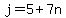 j=5%2B7n