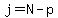j=N-p