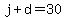 j+%2B+d+=+30