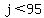 j+%3C+95