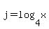 j+=+log%284%2Cx%29