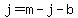 j+=+m+-+j+-+b