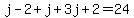 j-2%2Bj%2B3j%2B2=24