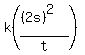 k%28%28%282s%29%5E2%29%2Ft%29