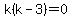 k%28+k+-+3%29++=+0