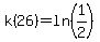 k%2826%29=ln%281%2F2%29