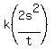 k%282s%5E2%2Ft%29