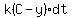 k%28C-y%29dt