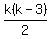 k%28k-3%29%2F2