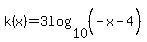 k%28x%29=3log%2810%2C%28-x-4%5E%22%22%29%29