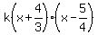k%28x%2B4%2F3%29%28x-5%2F4%29