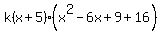 k%28x%2B5%29%28x%5E2-6x%2B9%2B16%29