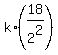 k%2A%2818%2F2%5E2%29