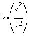 k%2A%28v%5E2%2Fr%5E2%29