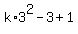 k%2A3%5E2+-+3+%2B+1