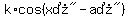 k%2Acos%28%22x%B0%22-%22a%B0%22%29