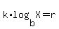 k%2Alog%28b%2CX%29=r
