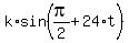 k%2Asin%28pi%2F2+%2B+24%2At%29