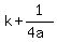 k%2B1%2F%284a%29