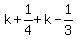 k%2B1%2F4%2Bk-1%2F3