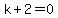 k%2B2=0