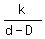 k%2F%28d-D%29