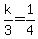 k%2F3=1%2F4