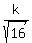 k%2Fsqrt%2816%29