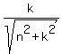 k%2Fsqrt%28n%5E2%2Bk%5E2%29