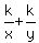 k%2Fx+%2B+k%2Fy
