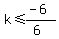 k%3C=%28-6%29%2F%286%29