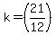 k=%2821%2F12%29