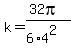 k=%2832pi%29%2F%286%2A4%5E2%29
