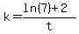 k=%28ln%287%29%2B2%29%2Ft