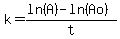 k=%28ln%28A%29-ln%28Ao%29%29%2Ft