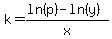 k=%28ln%28p%29-ln%28y%29%29%2Fx