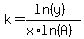 k=%28ln%28y%29%29%2F%28x%2Aln%28A%29%29
