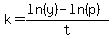 k=%28ln%28y%29-ln%28p%29%29%2Ft