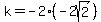 k=+-2%2A%28-2sqrt%282%29%29