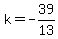 k=+-39%2F13