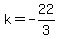 k=-22%2F3