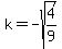 k=-sqrt%284%2F9%29