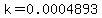 k=0.0004893