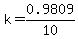 k=0.9809%2F10